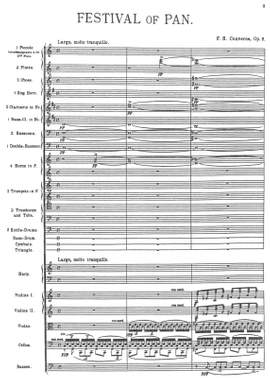 Converse, Frederick: Festival of Pan for orchestra