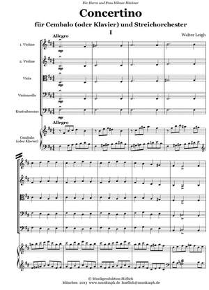 Leigh, Walter: Concertino for Harpsichord (or Piano) and Strings