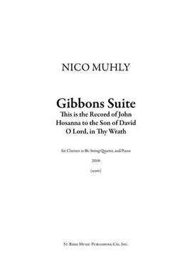 Nico Muhly: Gibbons Suite