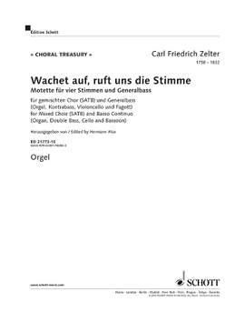 Zelter, C F: Wachet auf, ruft uns die Stimme