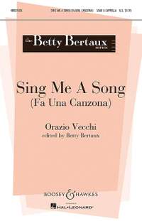 Vecchi, O: Sing Me A Song