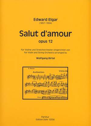 Elgar, E: Salut d'amour op.12