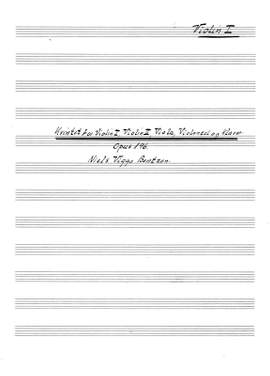 Niels Viggo Bentzon: Kvintet For Violin I, Violin II, Viola, Violoncel