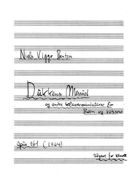 Niels Viggo Bentzon: Dukkens Menuet Op.161