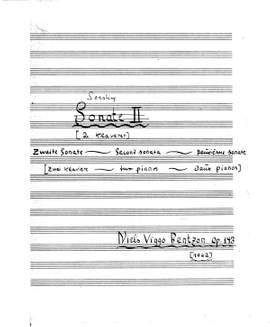 Niels Viggo Bentzon: Sonatine Op.143 For 2 Klaverer