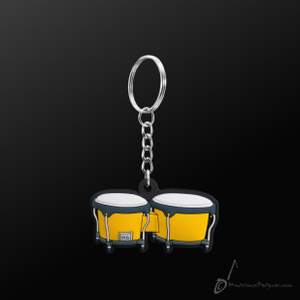 Instrument Keyring Bongo Yellow