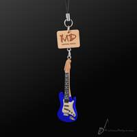 Wooden Strap Electric Guitar Blue