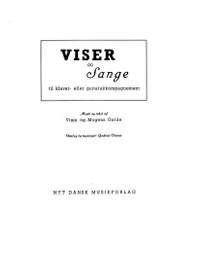 Mogens Garde: Viser Og Sange