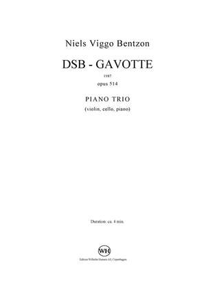 Niels Viggo Bentzon: DSB-Gavotte For Piano Trio Op. 514