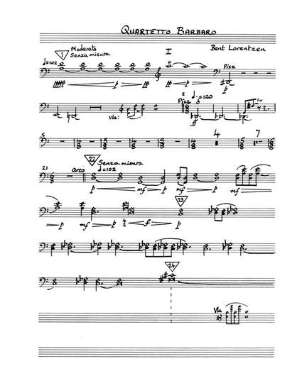 Bent Lorentzen: Quartetto Barbaro