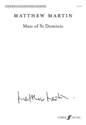 Matthew Martin: Mass of St Dominic. SATB (CSS)