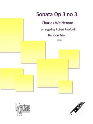 Charles Weideman: Sonata Opus 3 no 3