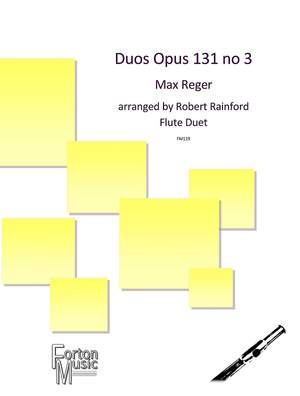 Max Reger: Duo Opus 131 no 3