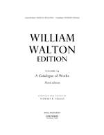 William Walton: A Catalogue Product Image