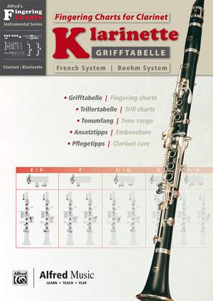 Grifftabelle Klarinette Boehm-System/Fingering Charts Bb Clarinet French System