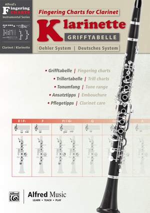 Grifftabelle Klarinette Deutsches System/Fingering Charts Bb-Clarinet Oehler System
