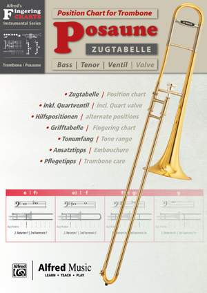 Zugtabelle Posaune/Position Chart Trombone
