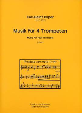 Koeper, K: Musik für 4 Trompeten