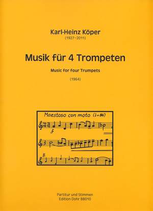 Koeper, K: Music for 4 Trumpets