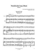 Mendelssohn Song Album Book 1 Product Image