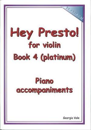 Hey Presto! for Violin Book 4 - Piano Accompaniments