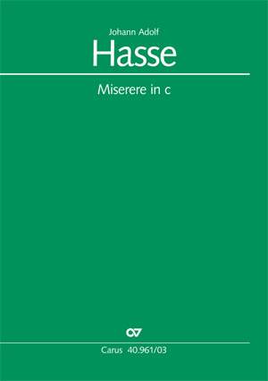 Hasse, Johann Adolf: Miserere in C minor