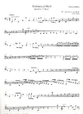 Bach, Wilhelm Friedemann: Sinfonia in D minor (Fk 65C7)