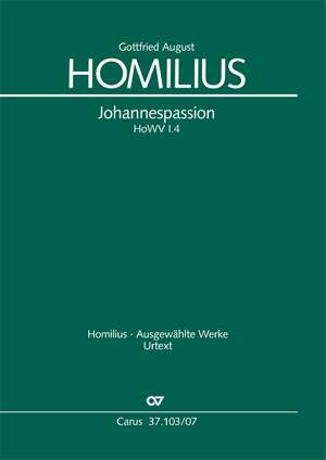 Homilius, Gottfried August: Johannespassion
