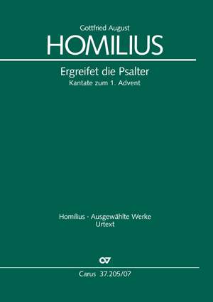 Homilius, Gottfried August: Ergreifet die Psalter, ihr christlichen Chöre