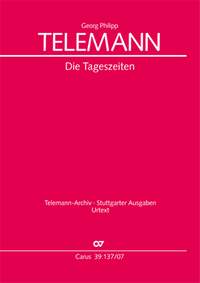 Telemann, Georg Philipp: Die Tageszeiten