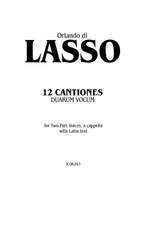 Orlando di Lasso: Twelve Canciones duarum vocum Product Image