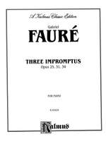 Gabriel Fauré: Three Impromptus Product Image