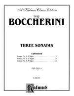 Luigi Boccherini: Three Sonatas for Cello and Piano Product Image