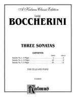 Luigi Boccherini: Three Sonatas for Cello and Piano Product Image