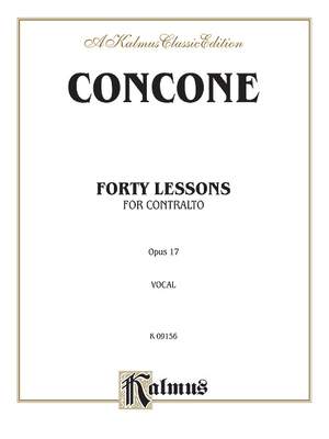 Giuseppe Concone: Forty Lessons, Op. 17