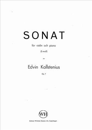 Edvin Kallstenius: Sonat For Violin And Piano