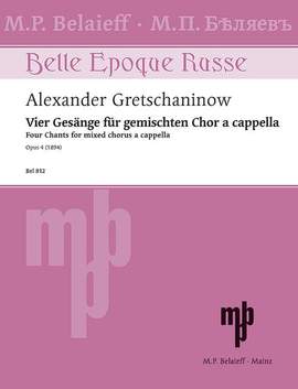 Gretchaninow, A: Vier Gesänge op. 4, 1-4