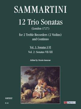 Sammartini, G: 12 Trio Sonatas Volume 1 (London 1727)