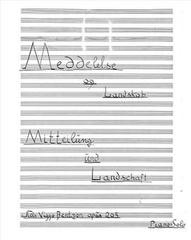 Niels Viggo Bentzon: 12 Meddelelse Og Landskab Op. 205