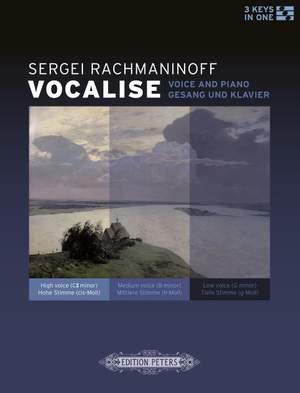 Rachmaninov: Vocalise for voice and piano (3 keys)