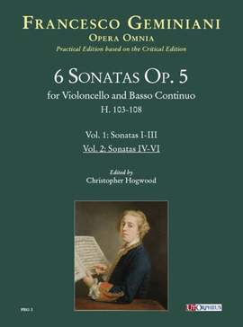 Geminiani, F: 6 Sonatas Volume 2 op.5 H.103-108