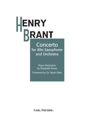 Henry Brant: Concerto for Alto Sax and Orchestra