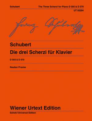 Schubert: The three Scherzi for piano D 593/1-2, D 570