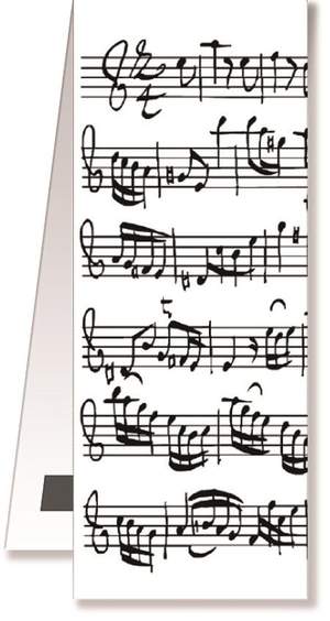 Bookmark Sheet music white magnetic