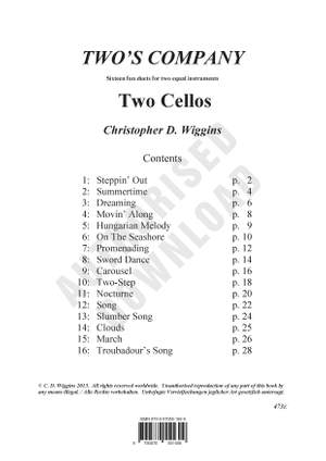 Christopher Wiggins: Two's Company (Two Cellos)