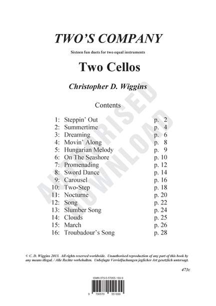 Christopher Wiggins: Two's Company (Two Cellos)
