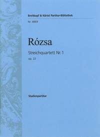Rozsa: Streichquartett Nr. 1 op. 22