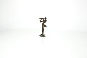 Copper Figurine: Clarinet Player