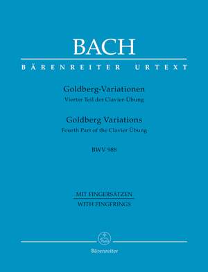 Bach, Johann Sebastian: Goldberg Variations BWV 988