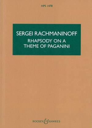 Rachmaninoff, S W: Rhapsody on a Theme of Paganini op. 43 HPS 1478